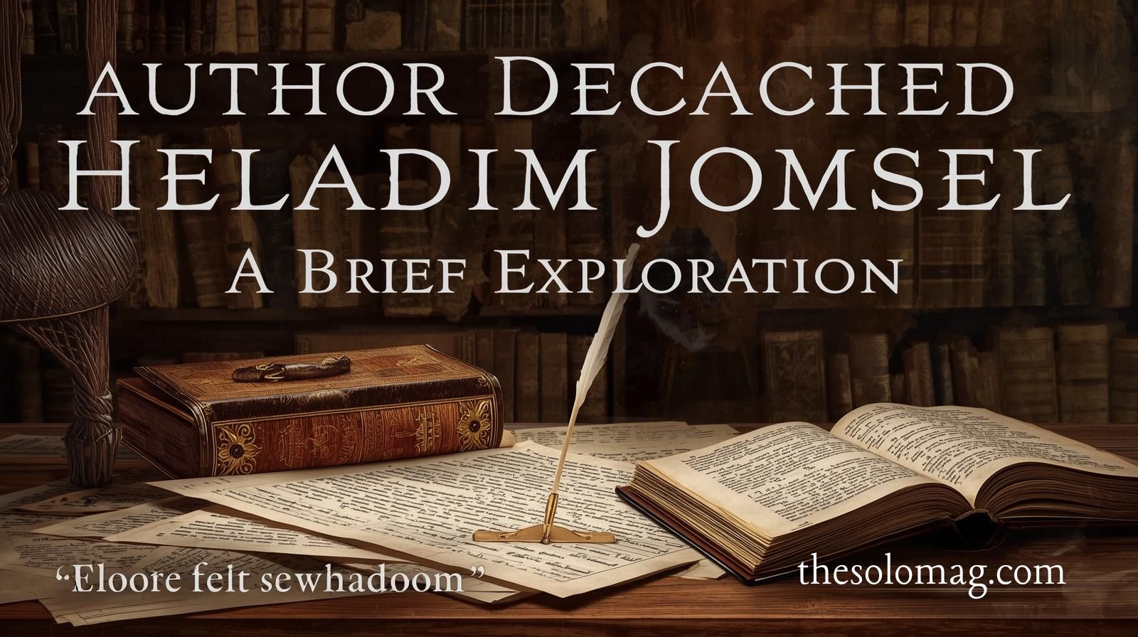 Author Decached Heladim Jomsel